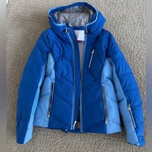 Spyder Women’s Two-Tone Blue Ski Snowboard Puffer Jacket